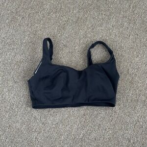 Nike x SKIMS Matte Scoop Neck Bra Obsidian Black BR-SPT-2723 Womens Medium NWT
